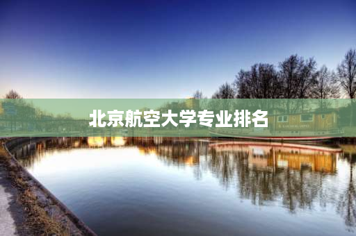 北京航空大学专业排名 民航十大最吃香专业？