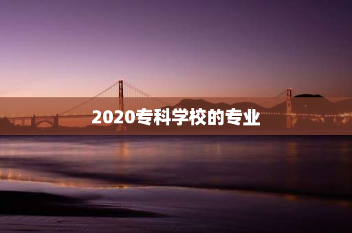 2020专科学校的专业 2020年河南大专专业代码？